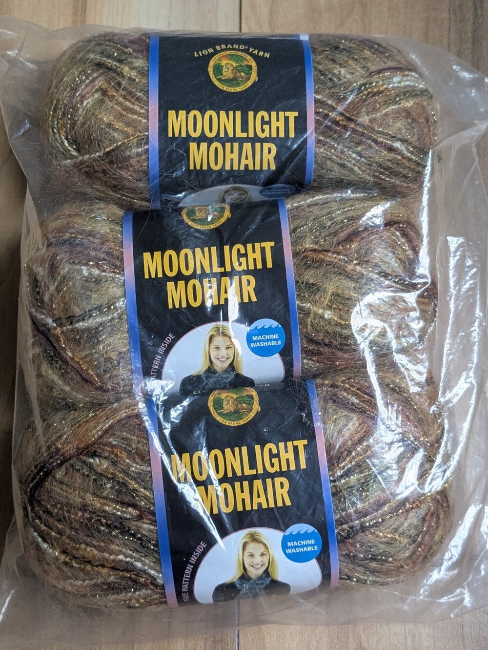 Lion Brand Yarn Mohair color #205 Glacier Bay 3 Skeins